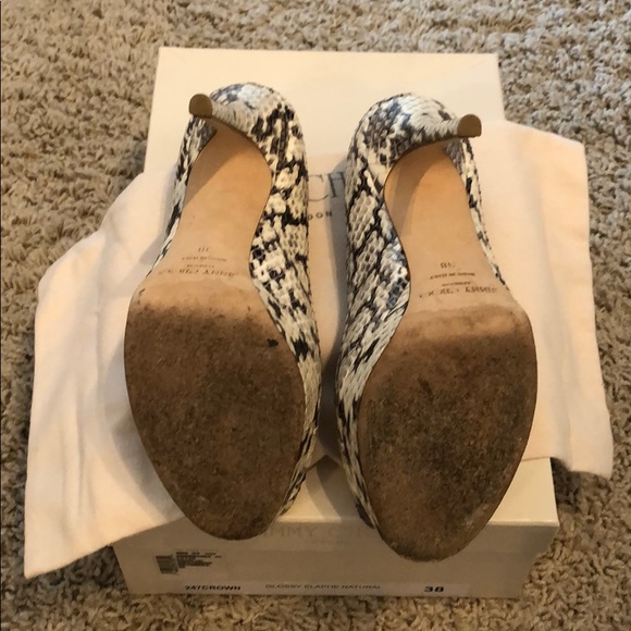 Jimmy Choo Crown Platform Heels 38 - Picture 4 of 6